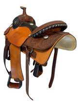 16 Inch Used Billy Cook Greenville Roping Saddle Wide Tree 73638