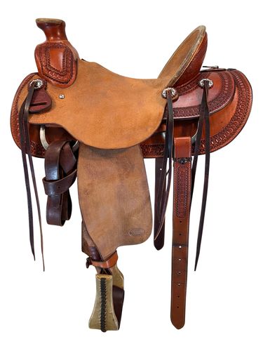 SOLD 2025/12/25j  16 Inch Used Billy Cook Ranch Saddle 2280