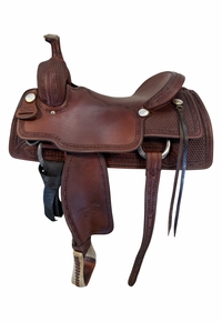 16 Inch Used Billy Cook Ranch Cutter Saddle Wide Tree 8960