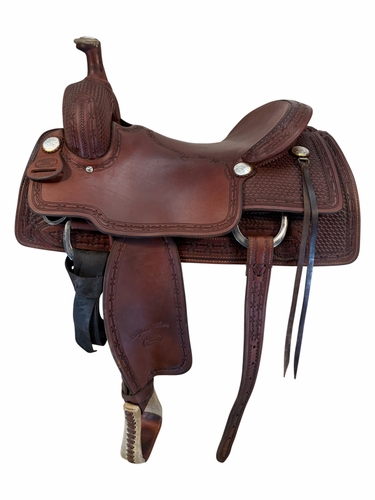 16 Inch Used Billy Cook Ranch Cutter Saddle Wide Tree 8960