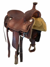 16 Inch Used Billy Cook Ranch Cutter Saddle Wide Tree 8960