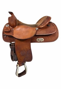 16 Inch Used Billy Cook Reining Saddle 1600