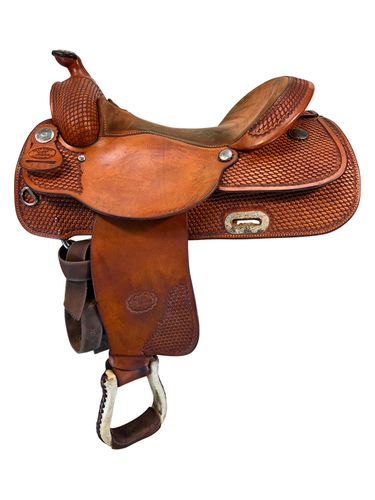 16 Inch Used Billy Cook Reining Saddle 1600 Wide Tree
