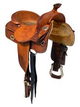 16 Inch Used Billy Cook Reining Saddle 1600 Wide Tree