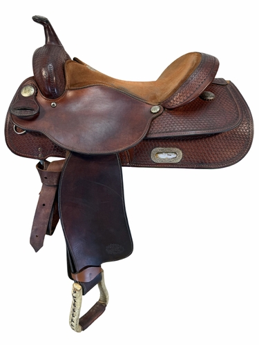 16 Inch Used Billy Cook Reining Saddle Medium Tree 3506