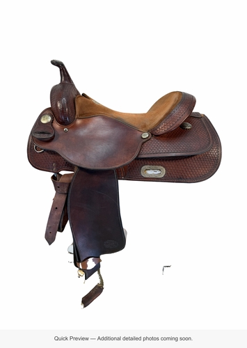 16 Inch Used Billy Cook Reining Saddle Medium Tree 3506