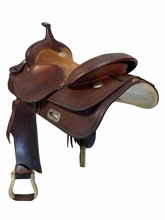 16 Inch Used Billy Cook Reining Saddle Medium Tree 3506