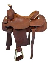 16 Inch Used Billy Cook Roping Saddle Wide Tree 2074