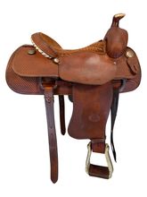 16 Inch Used Billy Cook Roping Saddle Wide Tree 2074