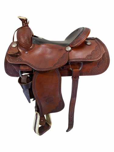 16 Inch Used Billy Cook Roping Saddle Wide Tree 2169