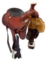 16 Inch Used Billy Cook Roping Saddle Wide Tree 2169