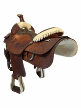 SOLD on LAYAWAY 2026/05/29 2016 Inch Used Billy Cook Roping Saddle Wide Tree 9108