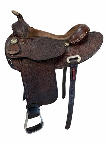 16 Inch Used Billy Royal Arabian Show Saddle Wide Tree 3401