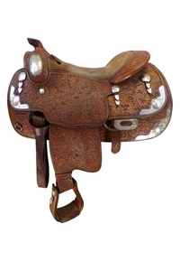 16 Inch Used Blue Ribbon Show Saddle