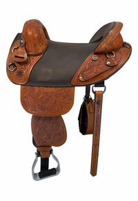 16 Inch Used Bob Marshall Treeless Endurance Trail Saddle Medium Tree 12341