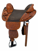 16 Inch Used Bob Marshall Treeless Endurance Trail Saddle Medium Tree 12341