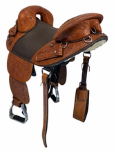 16 Inch Used Bob Marshall Treeless Endurance Trail Saddle Medium Tree 12341