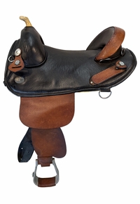 16 Inch Used Bob Marshall Treeless Trail Saddle Wide Tree 6786