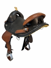 HOLD 2026/09/24d 16 Inch Used Bob Marshall Treeless Trail Saddle Wide Tree 6786