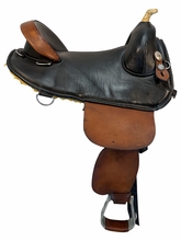 HOLD 2026/09/24d 16 Inch Used Bob Marshall Treeless Trail Saddle Wide Tree 6786