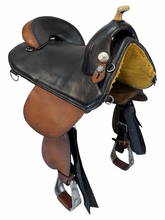 HOLD 2026/09/24d 16 Inch Used Bob Marshall Treeless Trail Saddle Wide Tree 6786