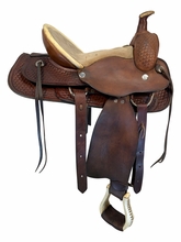 16 Inch Used Buffalo Saddlery Roping Saddle Wide Tree 1800