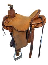 16 Inch Used Cactus Roping Saddle Wide Tree