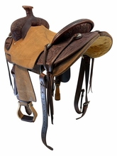 16 Inch Used Cactus Saddlery Ranch Saddle Medium Tree