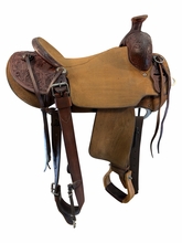 16 Inch Used Cactus Saddlery Ranch Saddle Medium Tree