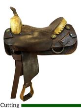 HOLD 2024/10/17j PRICE REDUCED! 16 Inch Used Calvin Allen Saddlery Cutting Saddle *Free Shipping*