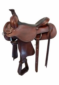 SOLD 2025/12/30j  16 Inch Used Circle L Roping Saddle Wide Tree