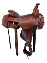 SOLD 2025/12/30j  16 Inch Used Circle L Roping Saddle Wide Tree