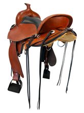 SOLD 2025/11/24  16 Inch Used Circle Y Alabama Gaiter Trail Saddle 1581