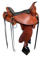 SOLD 2025/11/24  16 Inch Used Circle Y Alabama Gaiter Trail Saddle 1581