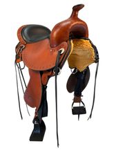 SOLD 2025/11/24  16 Inch Used Circle Y Alabama Gaiter Trail Saddle 1581