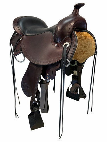 16 Inch Used Circle Y Alabama Gaiter Trail Saddle Medium Flex2 Tree 1581