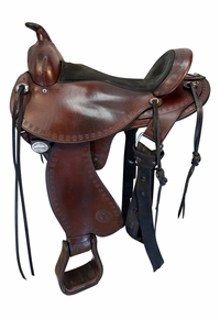 HOLD 2026/06/08j  16 Inch Used Circle Y Alabama Gaiter Trail Saddle Wide Flex Tree 1581