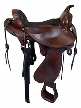 SOLD 2026/06/08j  16 Inch Used Circle Y Alabama Gaiter Trail Saddle Wide Flex Tree 1581