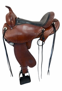 SOLD 2026/06/09j  16 Inch Used Circle Y Alabama Gaiter Trail Saddle Wide Flex Tree 1581