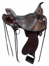 SOLD 2026/08/01 16 Inch Used Circle Y Alabama Gaiter Trail Saddle Wide Flex Tree 1581