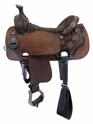 SOLD 07/10/2026ct 16 Inch Used Circle Y All Around Saddle Wide Tree 2724