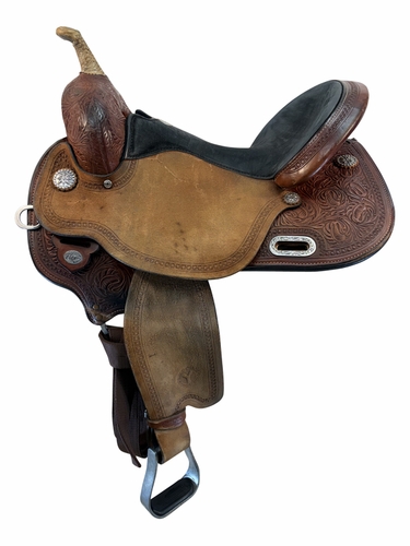 16 Inch Used Circle Y Barrel Saddle Medium Flex Tree 3030