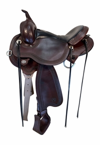 16 Inch Used Circle Y Blue Ridge Trail Saddle Wide Flex Tree 1751