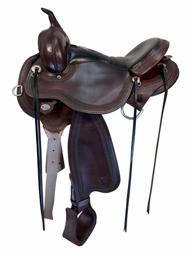 16 Inch Used Circle Y Blue Ridge Trail Saddle Wide Flex Tree 1751