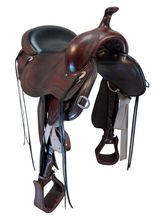 16 Inch Used Circle Y Blue Ridge Trail Saddle Wide Flex Tree 1751