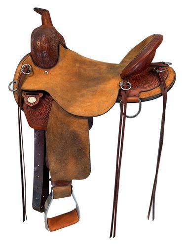 16 Inch Used Circle Y Drover Trail Saddle Wide Flex2 Tree 2382