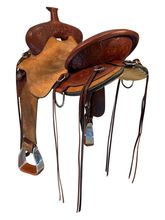 16 Inch Used Circle Y Drover Trail Saddle Wide Flex2 Tree 2382