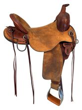 16 Inch Used Circle Y Drover Trail Saddle Wide Flex2 Tree 2382
