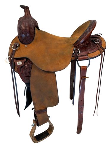SOLD 2026/02/14 16 Inch Used Circle Y Drover Trail Saddle Medium Flex Tree 2382