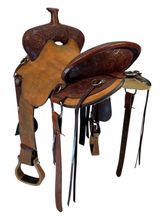 SOLD 2026/02/14 16 Inch Used Circle Y Drover Trail Saddle Medium Flex Tree 2382